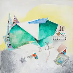 Pas Possible by Enrico Donati, 1994, oil and sand on canvas, offered Oct 2017