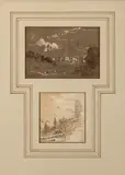 George Henry Burgess, California Gold Rush; Butcher's Gulch, Amador County, California (two), first, unsigned; second
