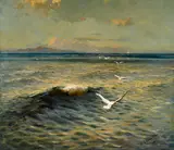 Richard Langtry Partington, Looking Across the Golden Gate, 1908, oil on canvas