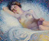 William Clapp, Nude, oil on artist board