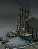 Otis Oldfield, The Codfisher, 1934, oil on canvas