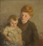 Joseph Raphael, Mother and child, 1910, oil on canvas