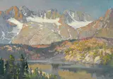 Franz Bischoff, Palisades Glacier, oil on canvas