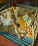 Mischa Askenazy, The Rehearsal (Dancers Resting), 1938, oil on canvas