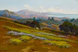 John Marshall Gamble, Wild Mustard and Radish, oil on canvas