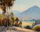 Happy Valley by Alfred R. Mitchell, oil on artist board, offered Nov 2016
