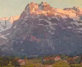 The Eiger at Grindelwald by Edgar Alwin Payne, oil on canvas, sold Nov 2016