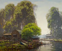 Sam Hyde Harris, Backwater, oil on canvas