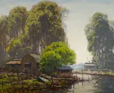 Sam Hyde Harris, Backwater, oil on canvas