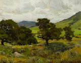 California Hills by William Wendt, oil on canvas, sold Nov 2016