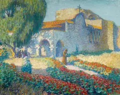 Mission San Juan Capistrano by Channel Pickering Townsley, 1916, oil on canvas, sold Nov 2016