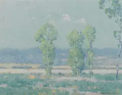 Hazy day by Maurice Braun, oil on board, sold Nov 2016