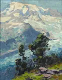 Eustace Paul Ziegler, Mt. Rainier over Nisqually Glacier