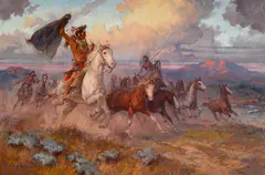 Pony Thunder by Roy Andersen, 2010, oil on canvas, sold Nov 2016