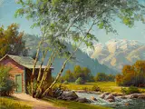 Paul Grimm, Home by the Stream; Palm Springs Hacienda (a group of two)