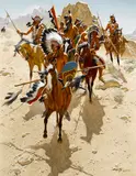 The Marauders by Frank McCarthy, 1990, oil on canvas, offered Nov 2016