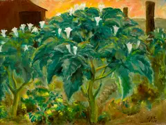 Night Flower by John Steuart Curry, oil on canvas, sold Nov 2016