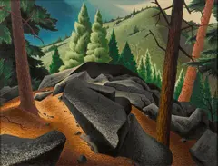 Friedolin Edward Kessler, High Sierra, 1949, oil on canvas