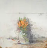 Terry DeLapp, Orange Lilies, acrylic on canvas