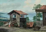 Lloyd Sexton, Jr., Kona Coffee Plantation along the Kailua-Kona Coast, Big Island, Hawaii, 1970, oil on canvas