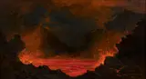 Jules Tavernier, Kilauea at night