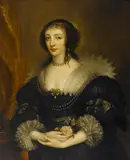Anthony van Dyck, Henrietta Maria, Queen consort of Charles I of England, oil on canvas