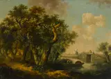 André Vermeulen, A pastoral landscape, oil on panel