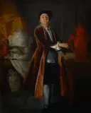 A portrait of a gentlemen, full-length by French School, oil on canvas, sold Dec 2015