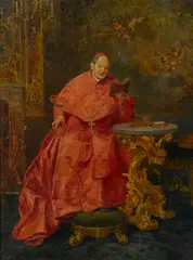 Umberto Cacciarelli, A moment's relaxation, oil on canvas laid down on foam board
