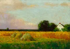 The Harvest by Bruce Crane, oil on canvas, sold Dec 2015