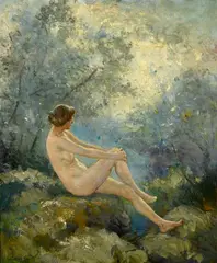 Lillian Genth, Shrine of Dreams, oil on canvas