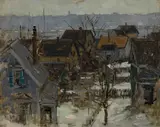 Paul Cornoyer, Rooftop sketch