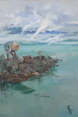 Roland Strasser, Japan 22, Oil on canvas