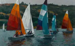 Antonio Pietro Martino, Fall Regatta, oil on canvas
