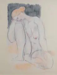 Untitled; Untitled (2) by Hans Burkhardt, offered Dec 2015
