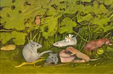 James Lloyd, Forest Creatures, gouache and ink on paperboard
