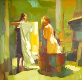 Nicola Simbari, Le bain