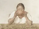 Mujer con Olla (B. 90) by Francisco Zúñiga, 1983, Lithograph in colors on wove paper, offered Dec 2015