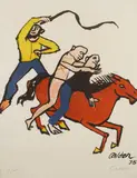 Alexander Calder, Circus Rides, 1975, Offset lithograph in colors on wove paper