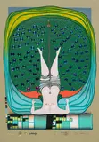 Homage a Schröder-Sonnenstern (K. 56) by Friedensreich Hundertwasser, 1972, Screenprint in colors on gray-brown paper, stamp numbered 2380/4200 (there was also a signed edition of 416), from the u, sold Dec 2015