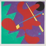 Elizabeth Murray, Untitled (Mostly Mozart Festival), 1979, Screenprint in colors on wove paper