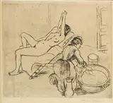 Suzanne Valadon, Adèle préparant le Tub et Ketty aux Bras levés  (P. 10)