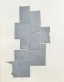 The Night Sound, from Lead Intaglio Series (B. 110) by Louise Nevelson, 1973, Lead intaglio collage on Fabriano paper, sold Dec 2015