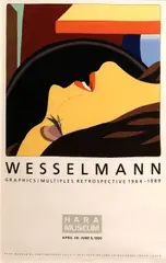 Graphics/Multiples Retrospective, 1964-89 by Tom Wesselmann, 1990, Color lithographic poster, offered Dec 2015