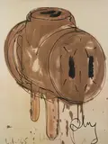 Claes Oldenburg, Sketch for Three-Way Plug (1965) (A./P. 86), 1972, Offset lithograph in colors on wove paper