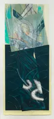 Steven Sorman, At First When, 1987, Mixed media with collage on handmade and Japanese papers