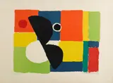 Hélice Noire by Sonia Delaunay, c. 1970, Lithograph in colors on wove paper, sold Dec 2015
