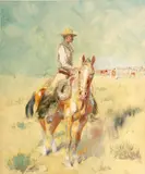 Edward Borein, Selected Images, n.d., Collection of ten printed cards, one signed