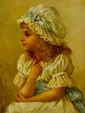 Arthur Trevor Haddon, My pretty beads, oil on canvas