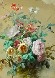 Charles Armand Etienne Thomas, A still life of roses; also a companion painting (2), first signed 'Ch. Thomas' (lower left); second unsigned